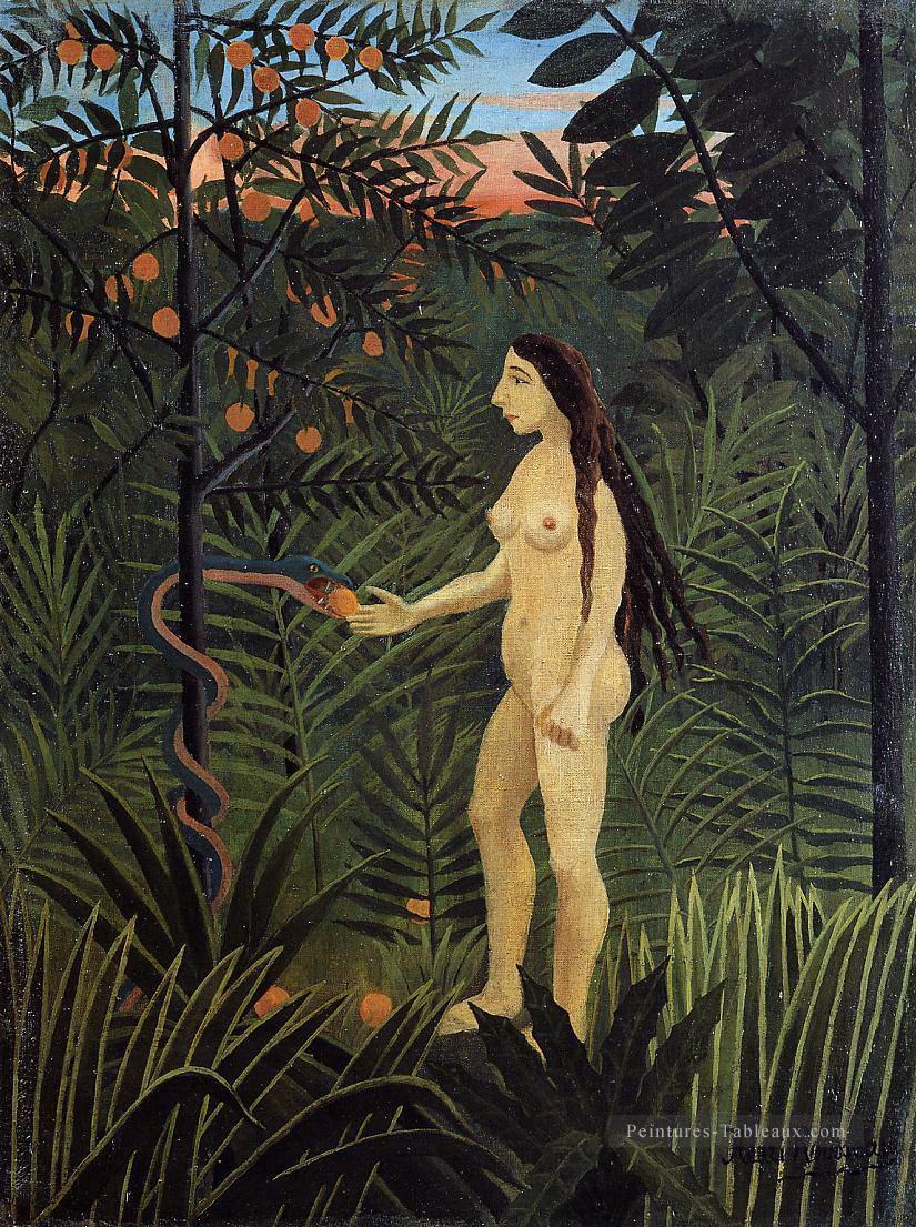 Eve 1907 Henri Rousseau post impressionnisme Naive primitivisme Peintures à l'huile